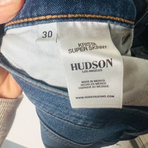 Hudson Krista Super Skinny Jeans Sz 30 - Picture 7 of 8